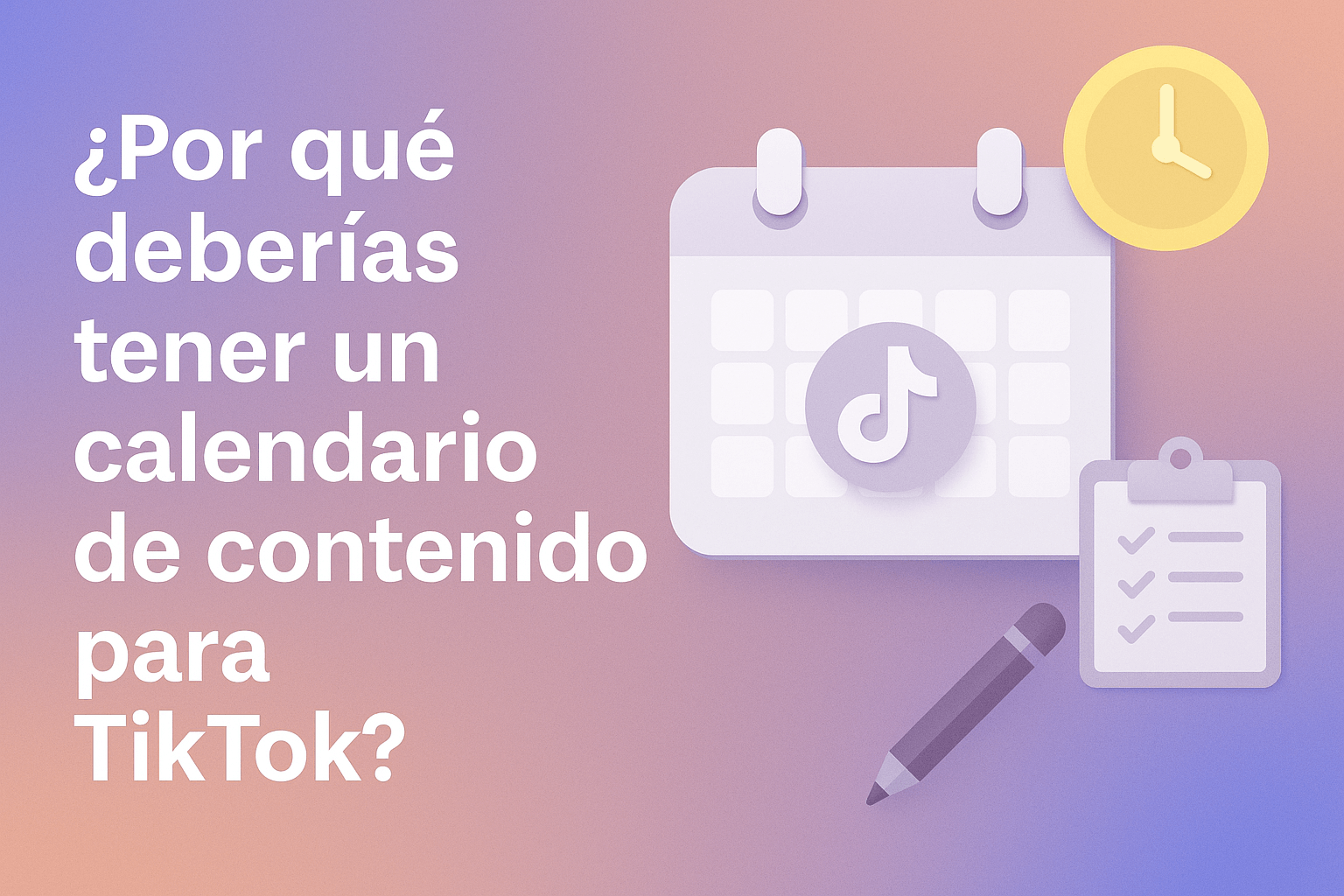 ¿Por qué deberías tener un calendario de contenido para TikTok?